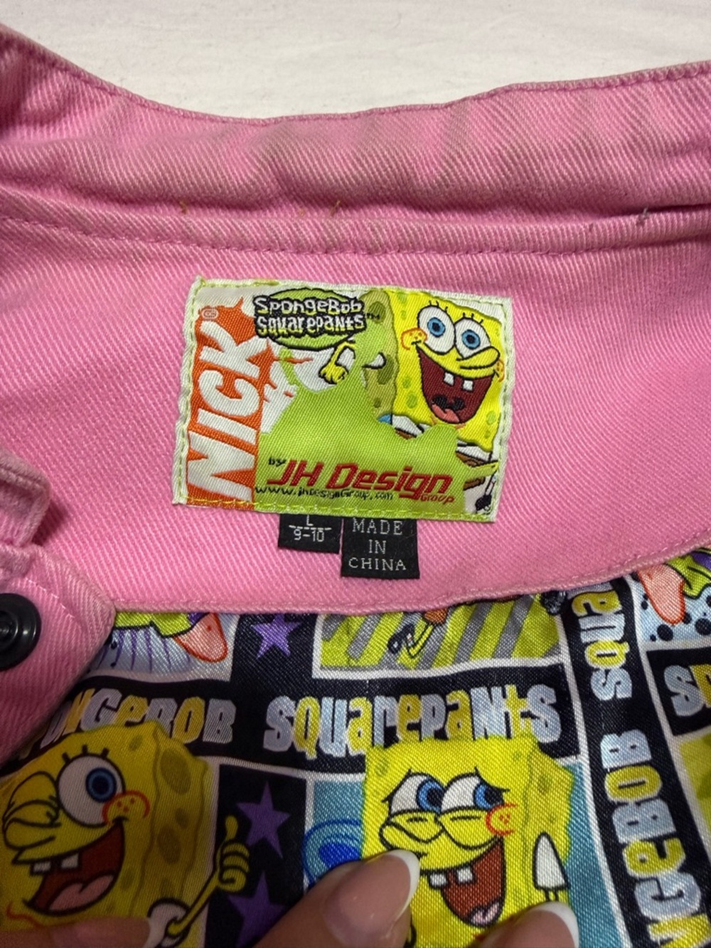 JH Design Pink SpongeBob Imagine Jacket - Picture 5 of 13